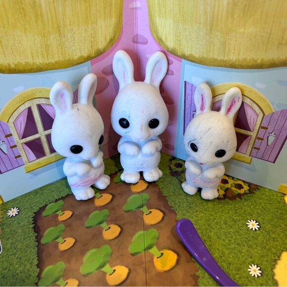 Fuzzikins Craft Cottontail Cottage Pop-Up Playhouse Book Playset for kids 4 & up - Picture 7 of 11